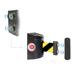 Magnetic WallPro 300: 7.5-10ft Wall Mounted Retractable Belt Barrier