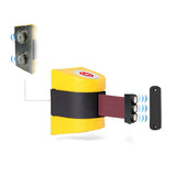 Magnetic WallPro 450: 20-30ft Wall Mounted Retractable Belt Barrier