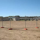 2.1m x 2.4m Temporary Security Fencing PVC Coated Low Carbon Steel Material