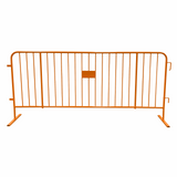 Orange 8.5ft Heay Duty Hot Dipped Steel Barricade Plus - Crowd Control