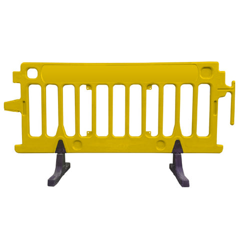 6.5FT CrowdPro - Yellow Plastic Barricade