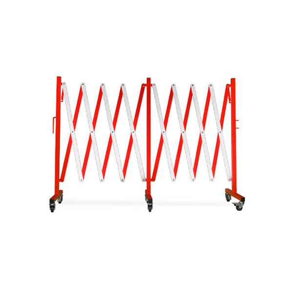 16ft Metal Expanding Barricade - Red