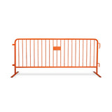 8.5ft Heavy Duty Steel Barricade - Orange