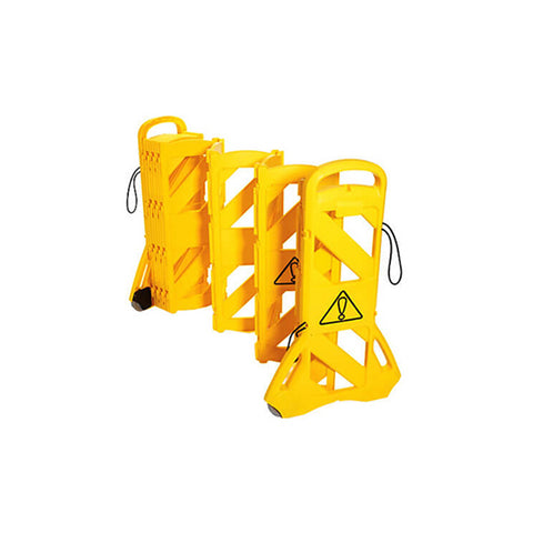 13ft Mobile Expandable Barrier - Yellow
