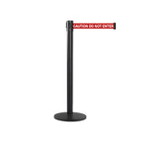 QueuePro 250: 13ft Premium Retractable Belt Barrier (Black)