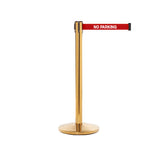 QueueMaster 550: 11ft Retractable Belt Barrier (Polished Brass)