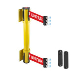 WallMaster 350 Magnetic Twin: 7.5-10ft Twin Wall Mounted Retractable Belt Barrier