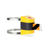 WallPro 400 Clamp: 13-15ft Wall Mounted Retractable Belt Barrier