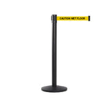 QueueMaster 550: 8.5ft Retractable Belt Barrier (Black)