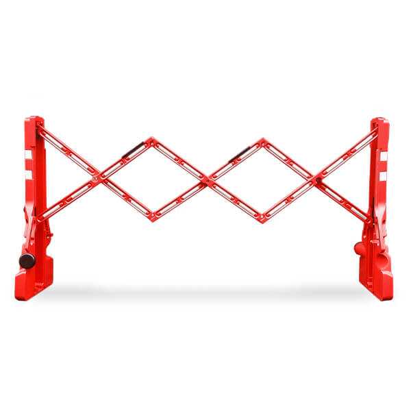 7.5ft Expanding Accordion Barricade - Red