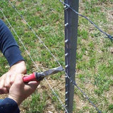 Low Carbon Steel Barbed Wire Fence Long Use Life Solarization Resistance