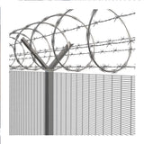 Green Coated Military Security Fence , Low Carbon Steel Prison Wire Fence