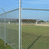 Diamond Pattern Chain Link Security Fence Long Use Life Convenient Installation