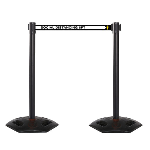 13ft Outdoor Heavy Duty Social Distancing Stanchion (WeatherMaster 250)