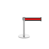 QueuePro 250 Mini Xtra: 11ft Gallery Mini Retractable Belt Barrier (Polished Stainless)