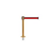 QueuePro 250 Mini Removable: 11ft Gallery Mini Retractable Belt Barrier (Satin Brass)