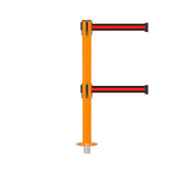 SafetyPro 250 Removeable Twin: 11-13ft Premium Safety Retractable Belt Barrier (Orange)