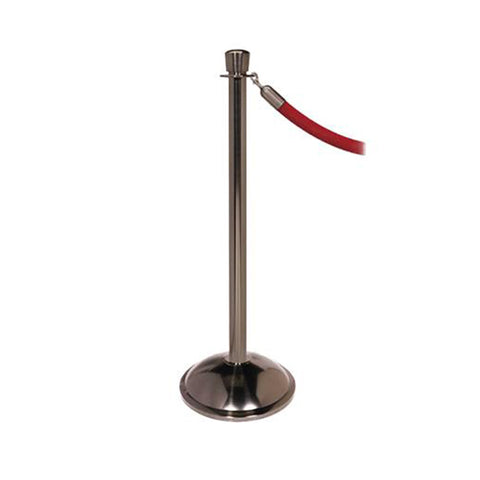 Elegance: Statuary Bronze Rope Stanchion With Dome Base