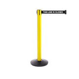 SafetyPro 300: 16ft Premium Safety Retractable Belt Barrier (Yellow)