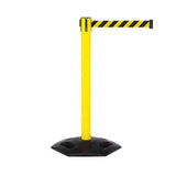 WeatherMaster 300: 16ft Heavy Duty Outdoor Safety Retractable Belt Barrier (Yellow)