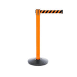SafetyPro 300: 16ft Premium Safety Retractable Belt Barrier (Orange)