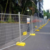 Eco Friendly Galvanized Temporary Fence With Cementing PVC Plastic Base