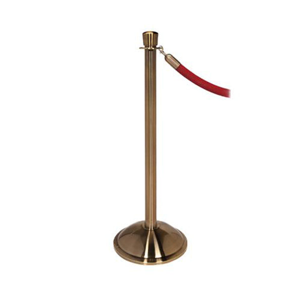 Elegance: English Antique Rope Stanchion With Dome Base