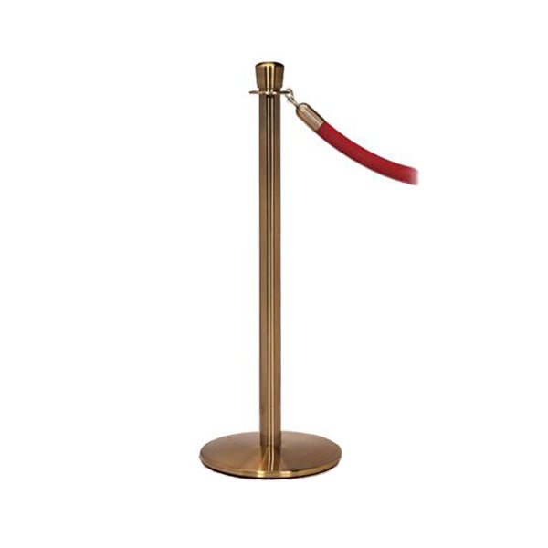 Elegance: English Antique Rope Stanchion With Profile Base