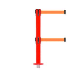 SafetyPro 300 Removeable Twin: 16ft Premium Safety Retractable Belt Barrier (Red)