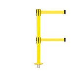 SafetyPro 250 Removeable Twin: 11-13ft Premium Safety Retractable Belt Barrier (Yellow)