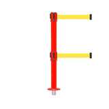 SafetyPro 250 Removeable Twin: 11-13ft Premium Safety Retractable Belt Barrier (Red)