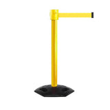 WeatherMaster 335: 20-35ft Long Belt Safety Retractable Belt Barrier (Yellow)
