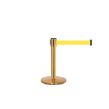 QueuePro 250 Mini: 11ft Gallery Mini Retractable Belt Barrier (Polished Brass)