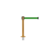 QueuePro 250 Mini Removable: 13ft Gallery Mini Retractable Belt Barrier (Satin Brass)