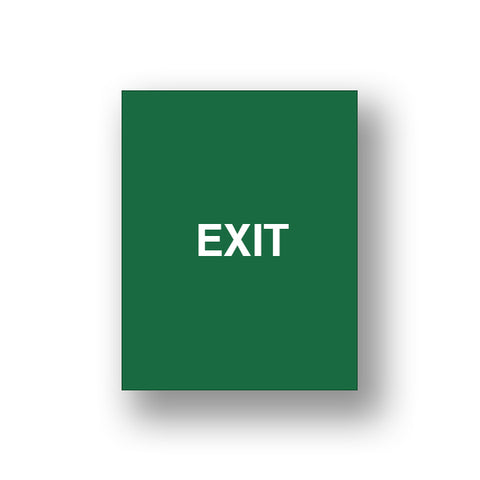 Green Exit/Exit Please Do Not Enter (Double Sided Sign Insert)