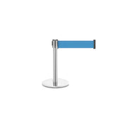 QueuePro 250 Mini Xtra: 11ft Gallery Mini Retractable Belt Barrier (Polished Stainless)
