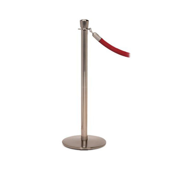 Elegance: Pewter Nickel Rope Stanchion With Profile Base