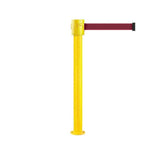 SafetyPro 335 Fixed: 20-35ft Premium Safety Retractable Belt Barrier (Yellow)