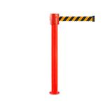 SafetyPro 335 Fixed: 20-35ft Premium Safety Retractable Belt Barrier (Red)