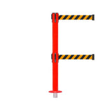 SafetyPro 250 Removeable Twin: 11-13ft Premium Safety Retractable Belt Barrier (Red)