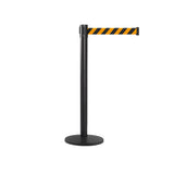 QueuePro 250: 11ft Premium Retractable Belt Barrier (Black)