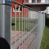 656 868 Mesh Fence Panels , Low Carbon Wire Steel Galvanized Welded Fence