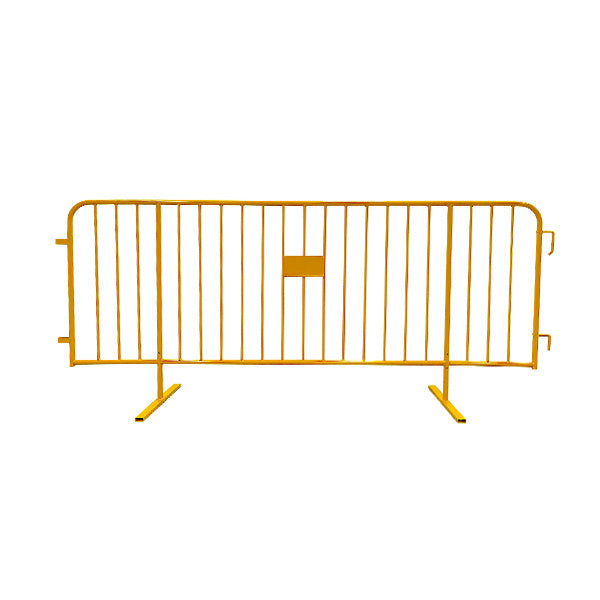 Yellow 8.5ft Heay Duty Hot Dipped Steel Barricade Plus - Crowd Control
