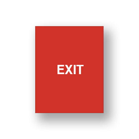 Red Exit/Exit Please Do Not Enter (Double Sided Sign Insert)
