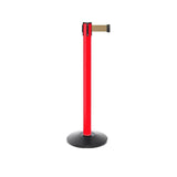 11ft Plastic Outdoor Stanchion Retractable Belt Barrier - Red CCD Series