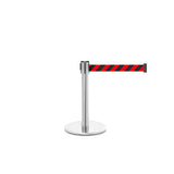 QueuePro 250 Mini: 11ft Gallery Mini Retractable Belt Barrier (Satin Stainless)