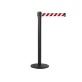 QueuePro 250: 13ft Premium Retractable Belt Barrier (Black)