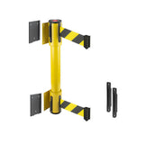 WallMaster 350 Twin Removeable: 7.5-10ft Twin Wall Mounted Retractable Belt Barrier