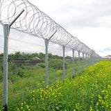 Practical Razor Wire Fence Easy Installation With Sharp Blades Rust Resistant