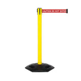 WeatherMaster 300: 16ft Heavy Duty Outdoor Safety Retractable Belt Barrier (Yellow)
